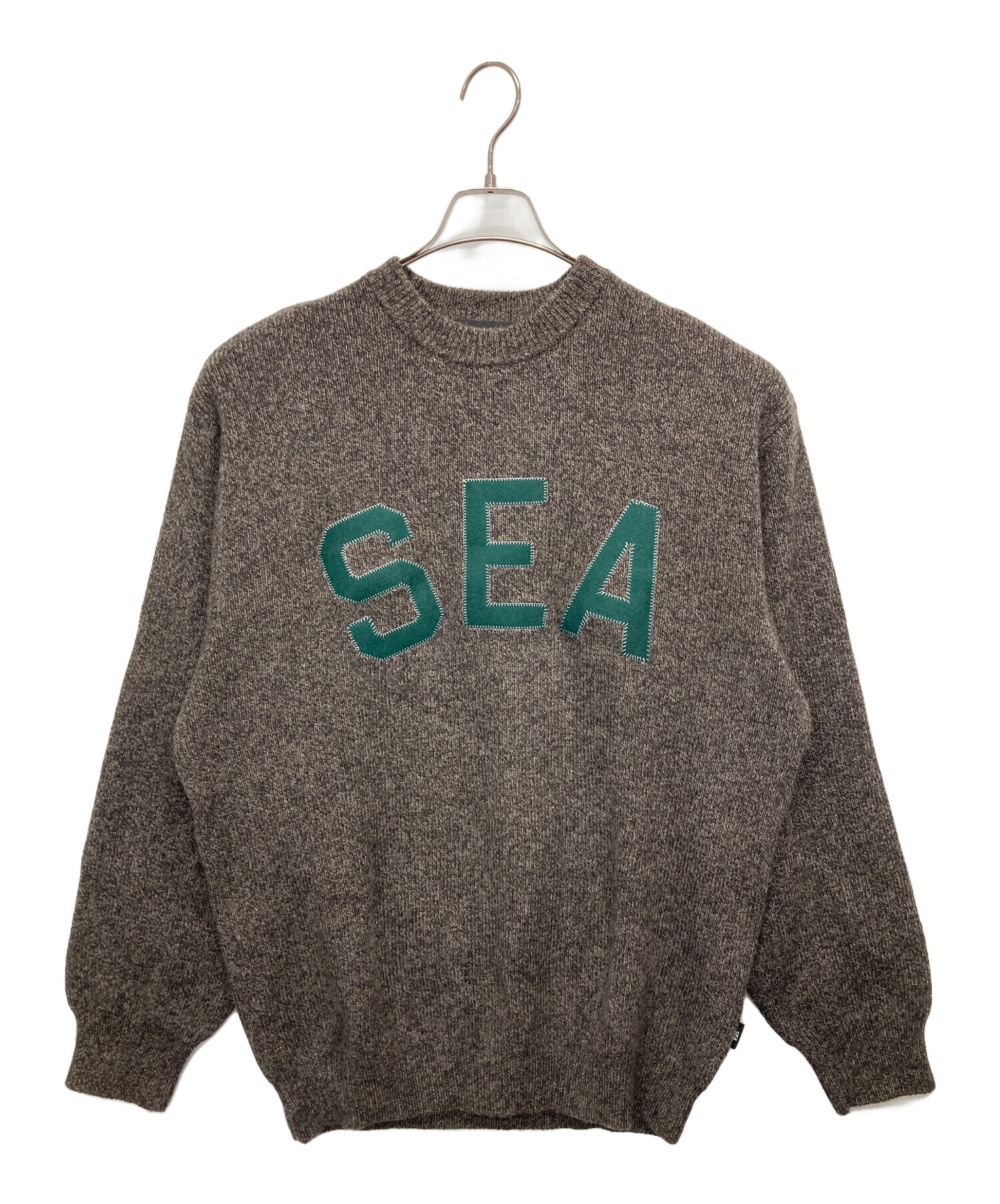 中古・古着通販】WIND AND SEA (ウィンダンシー) ロゴ刺繍セーター 