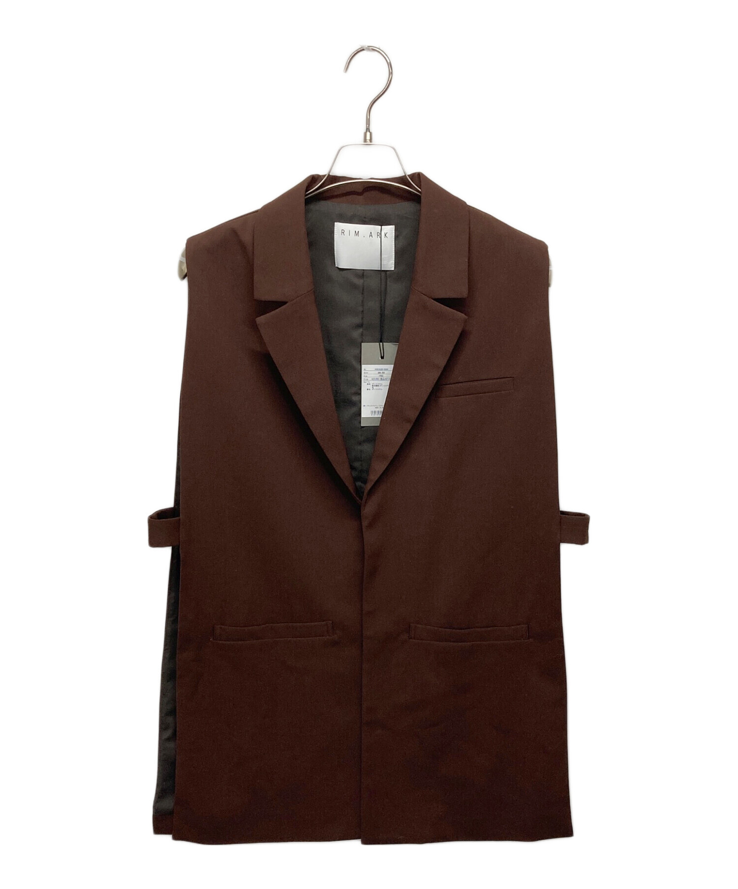 中古・古着通販】RIM.ARK (リムアーク) Tailored vest ブラウン サイズ