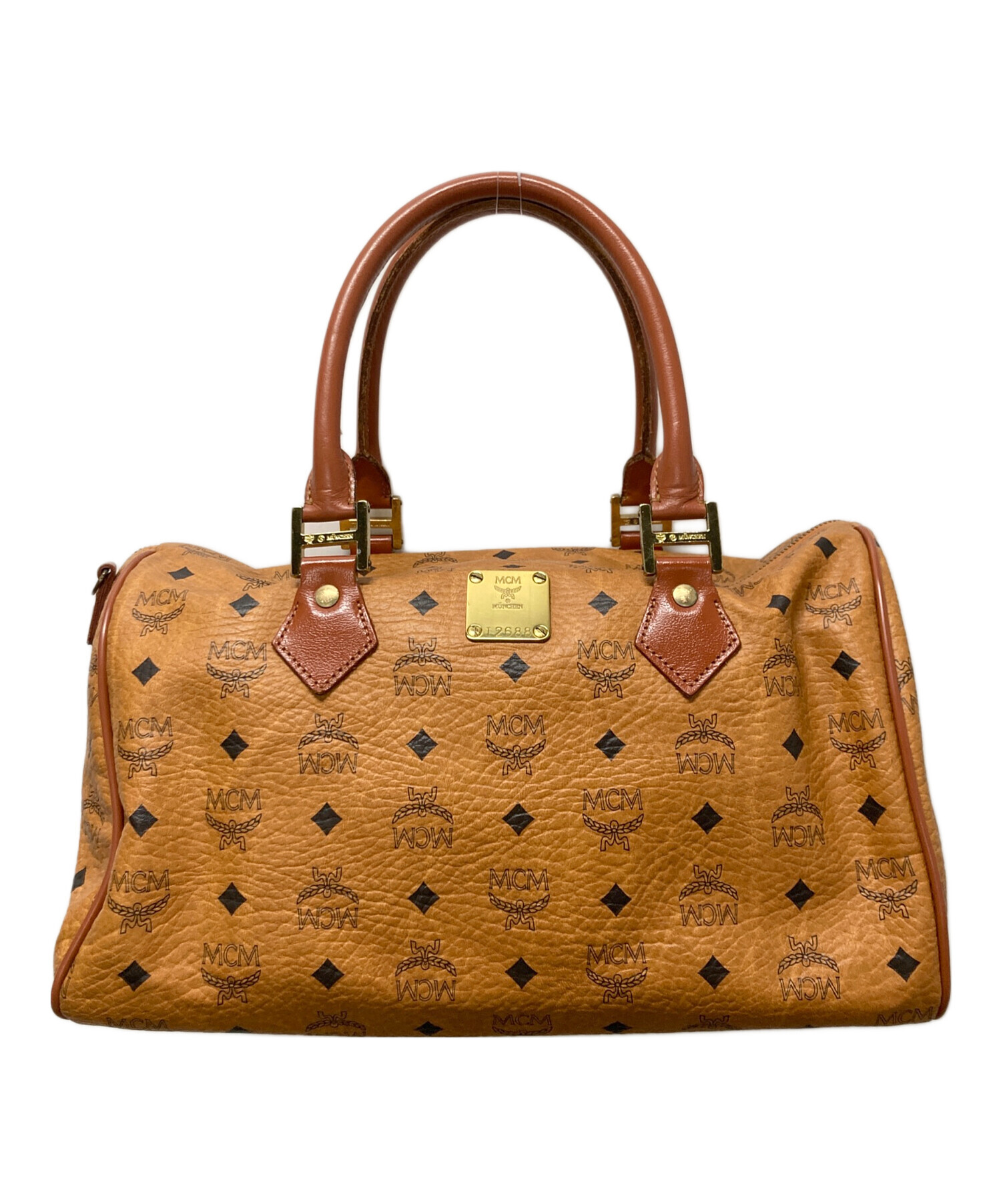 中古・古着通販】MCM (エムシーエム) ボストンバッグ ブラウン