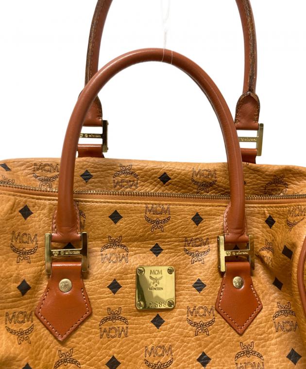 MCM ボストンバッグ キャメル色 ジャンク品 中古・古着通販】MCM (エムシーエム) ボストンバッグ ブラウン
