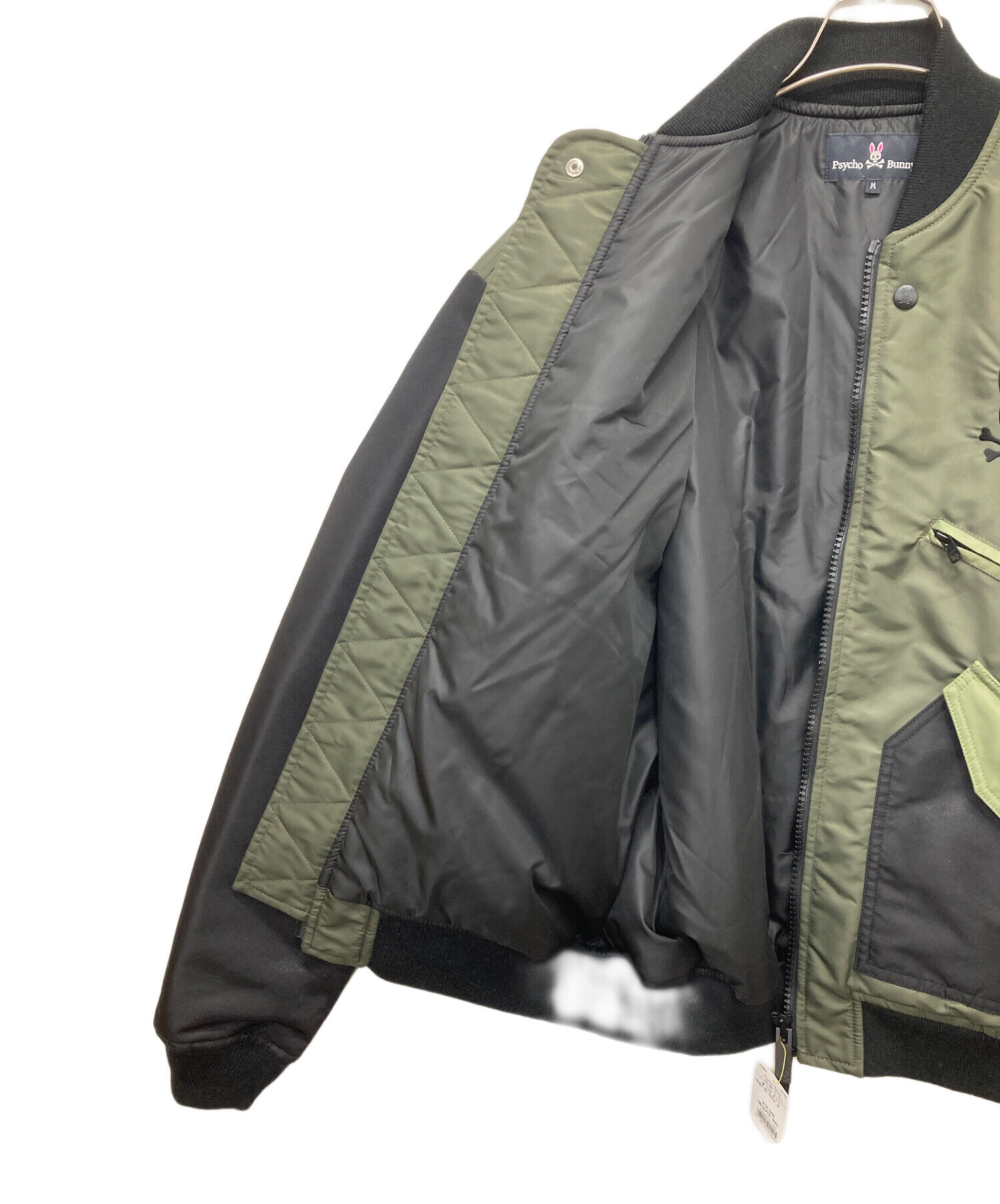 中古・古着通販】Psycho Bunny (サイコ バニー) バイカラーMA-1