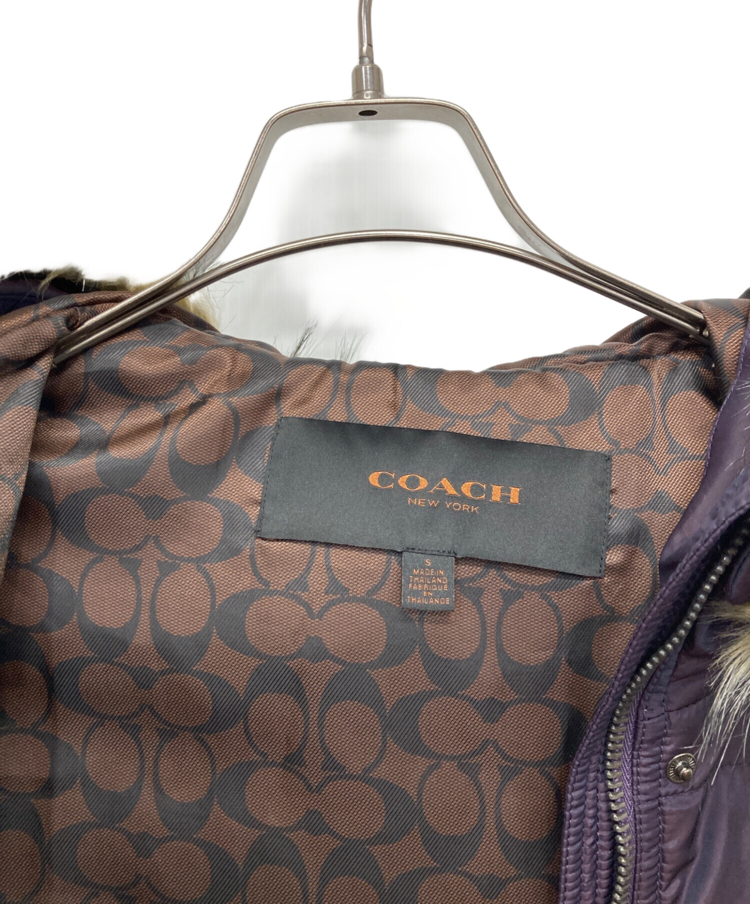 中古・古着通販】COACH (コーチ) 裏地シグネチャーダウンコート