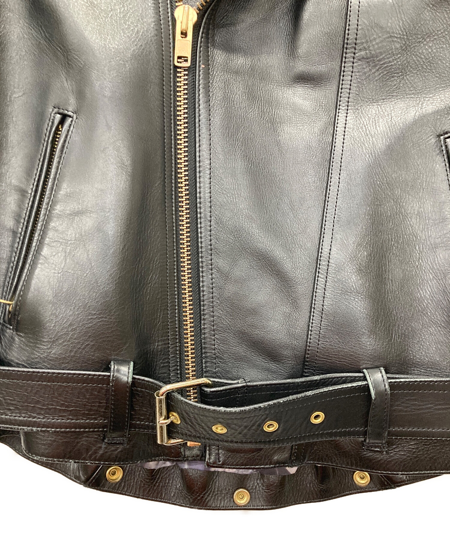 中古・古着通販】PHENOMENON (フェノメノン) レザーダブルライダース