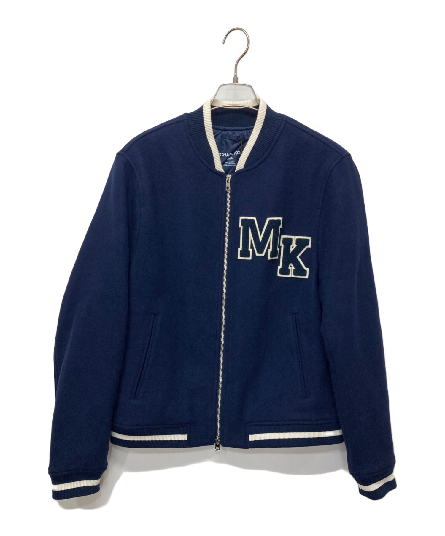 【美品】マイケルコース　ジャケット　フード付き　ネイビー　M〜L MichaelKors フード付トロングダウン ネイビー