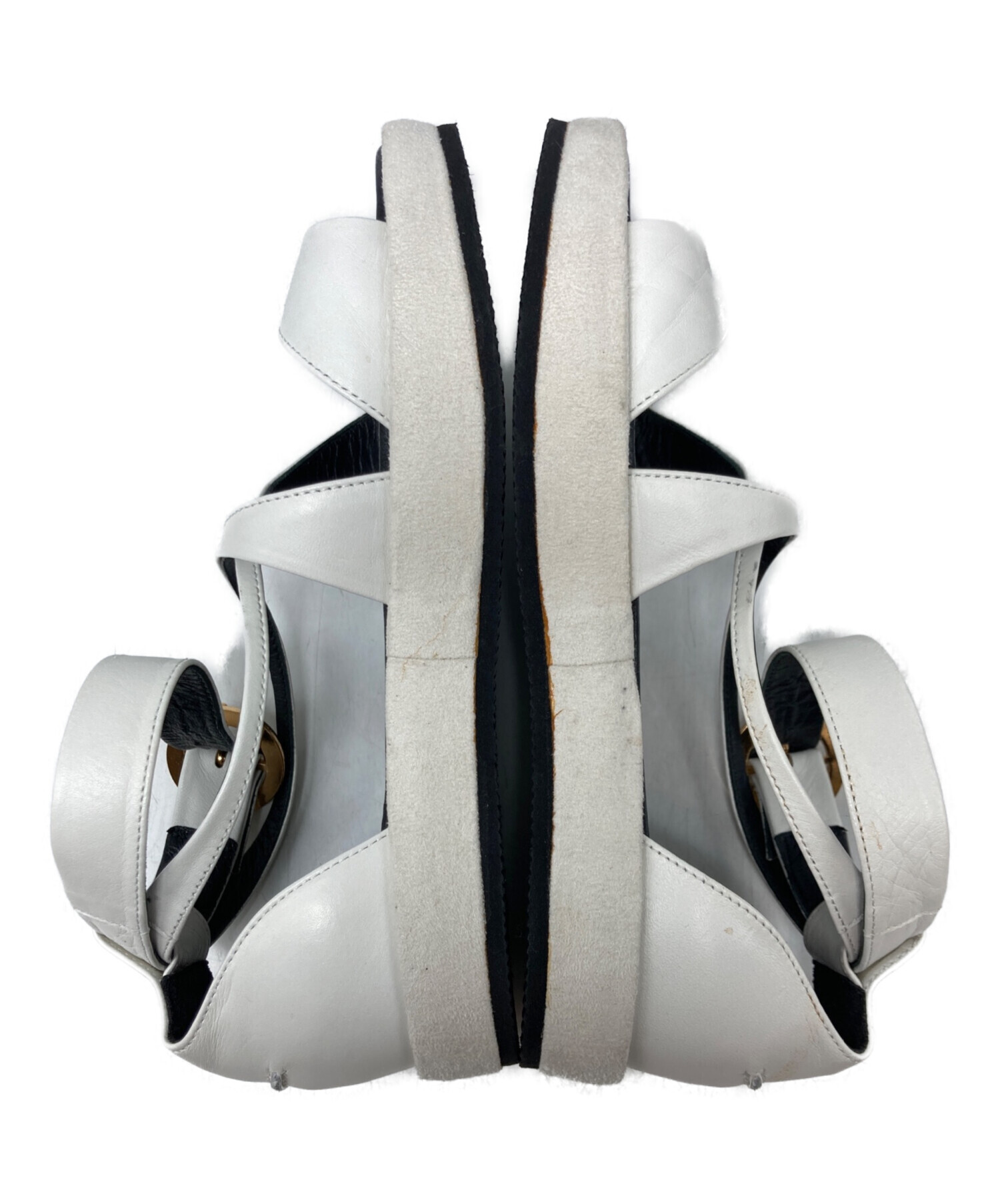mame kurogouchi マメクロゴウチ　レース　靴　22.5 中古・古着通販】Mame Kurogouchi (マメクロゴウチ) Curved Line Ankle