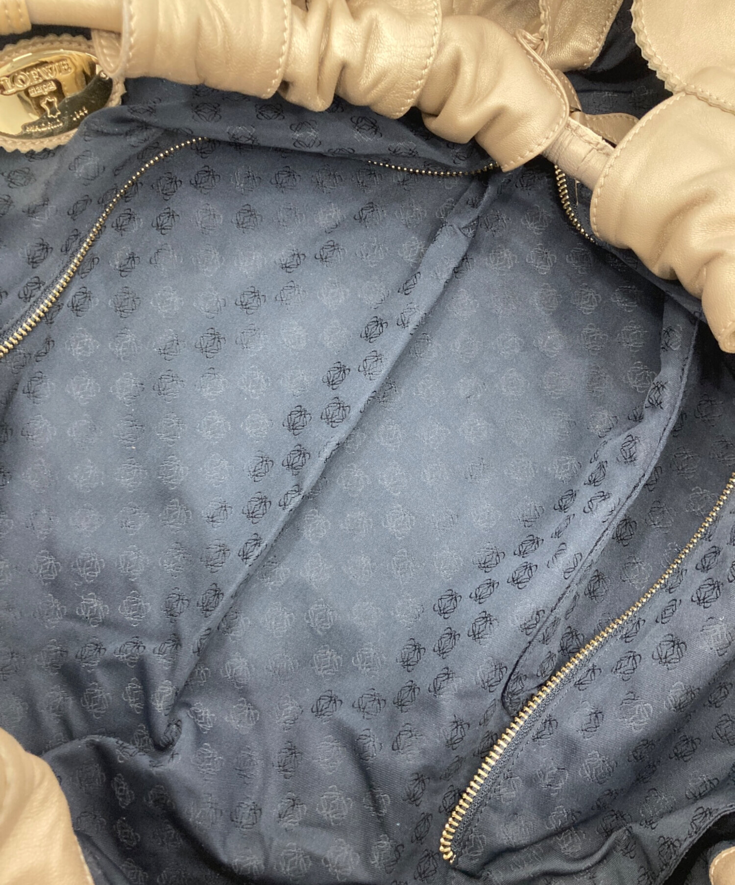 中古・古着通販】LOEWE (ロエベ) ナッパアイレ/ハンドバッグ ゴールド