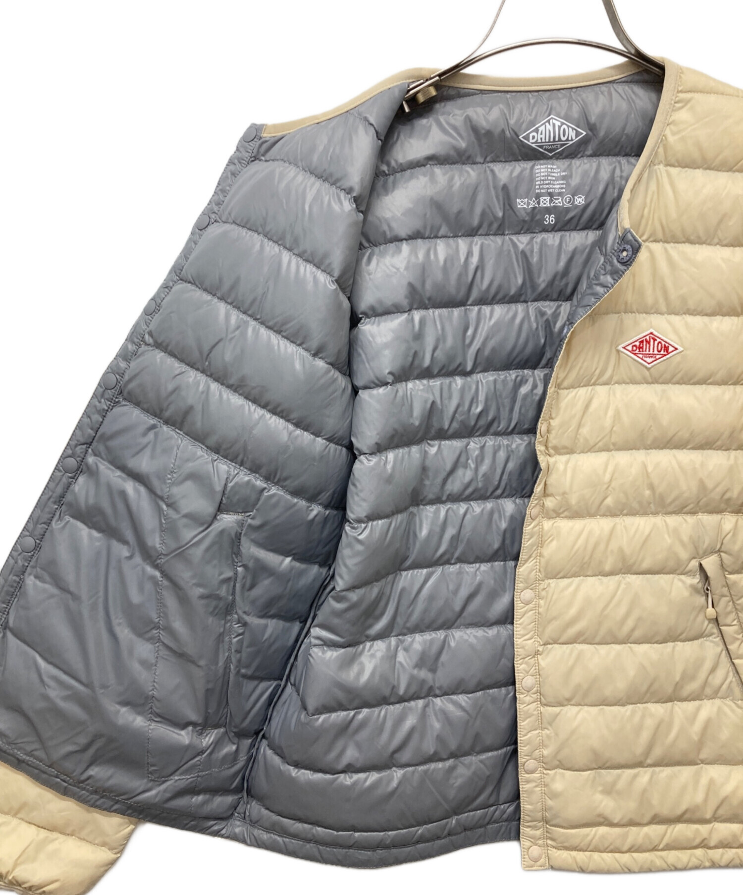 ダントン　ライトダウンジャケット　クリーニング済　36 ダントン ダウンジャケット 36 クリーニング済 クリーニング済DANTON
