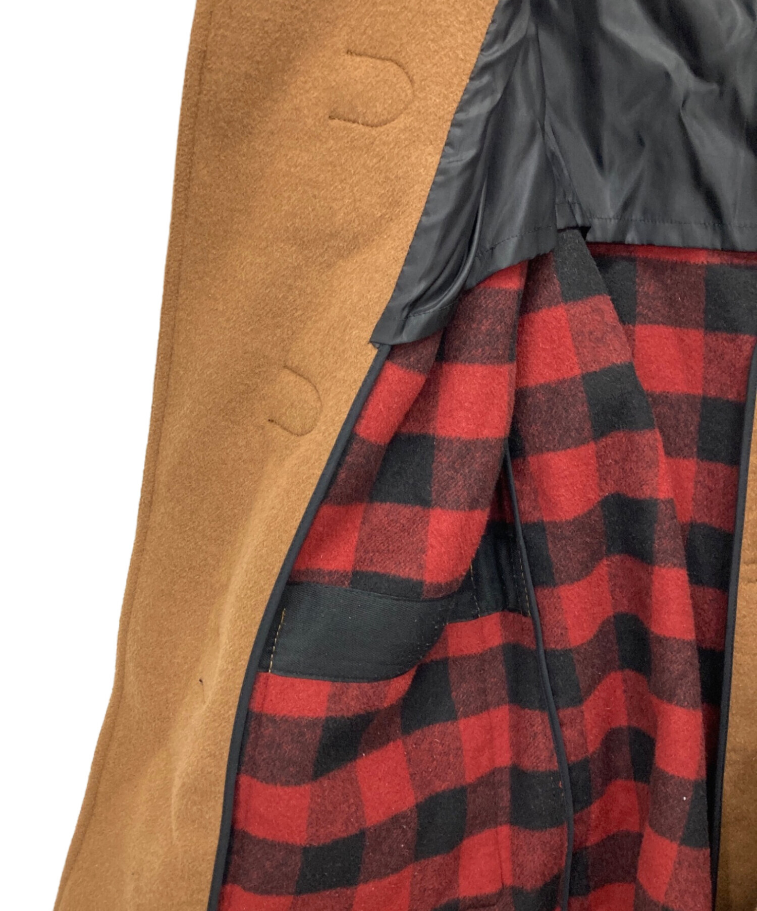 中古・古着通販】COACH (コーチ) WOOL DUFFLE/ダッフルコート キャメル