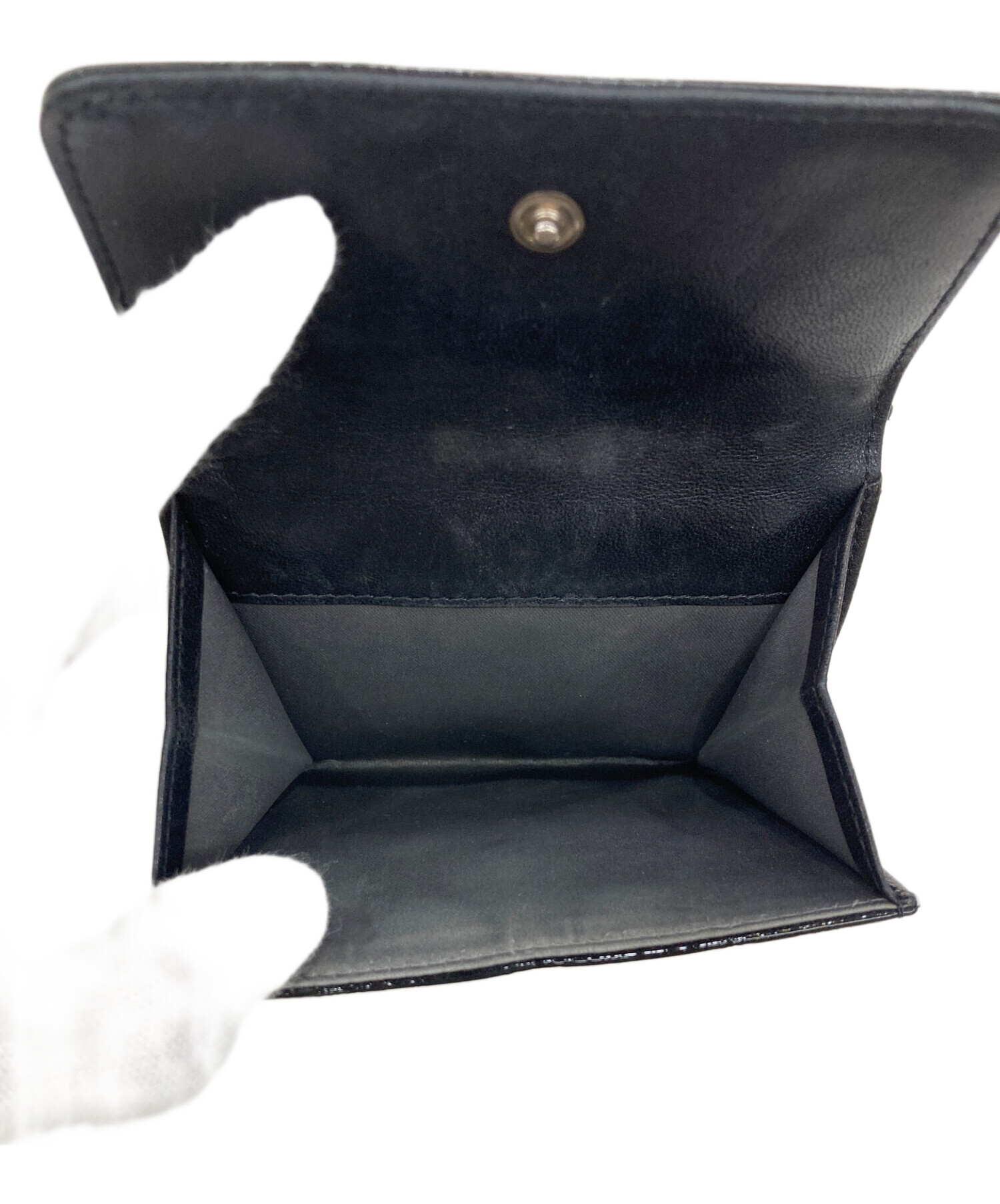 中古・古着通販】CHANEL (シャネル) アイコンラインエナメル3つ折り