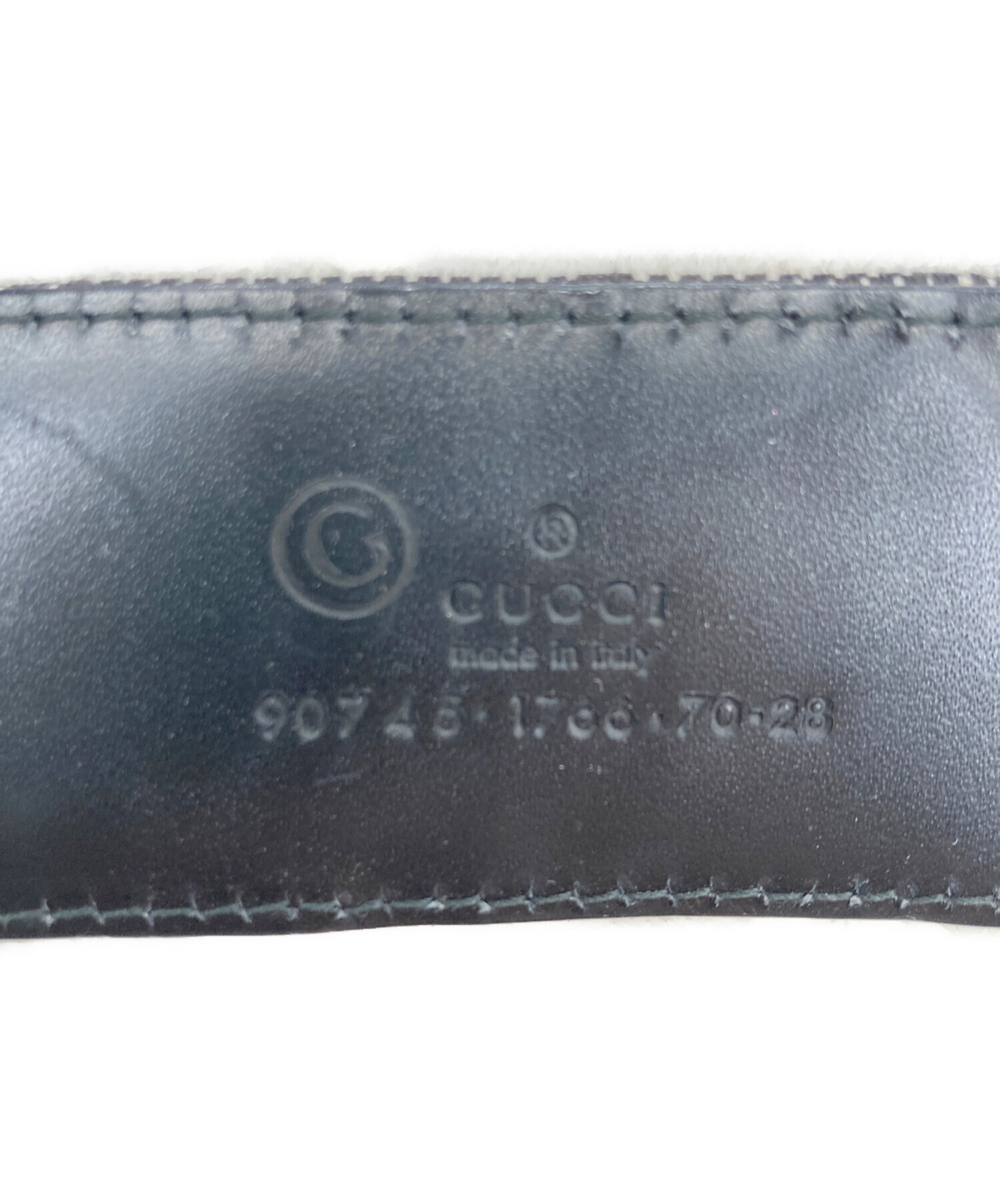 中古・古着通販】GUCCI (グッチ) GGゴールドバックルレザーベルト