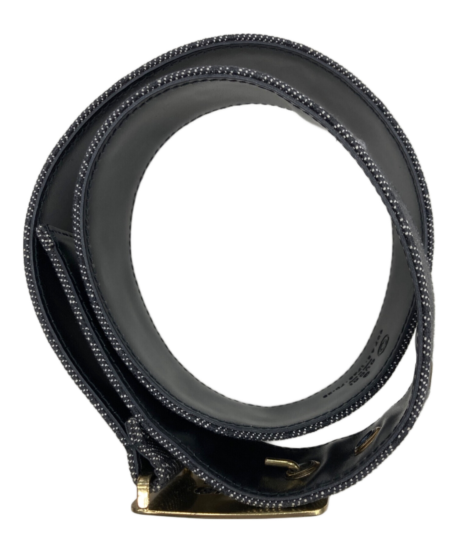 中古・古着通販】GUCCI (グッチ) GGゴールドバックルレザーベルト