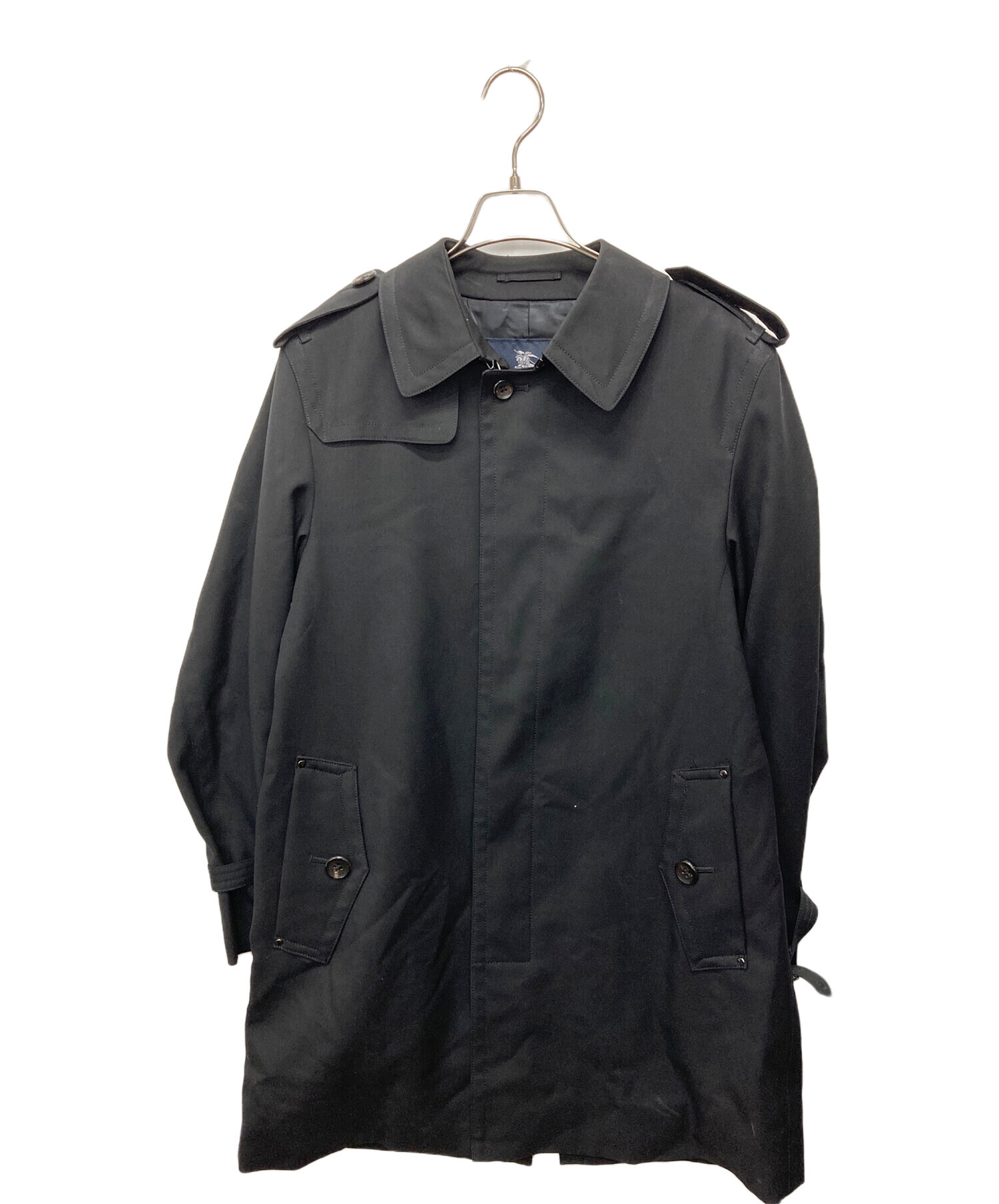 BURBERRY LONDON ブラック トレンチコート メンズ 中古・古着通販】BURBERRY LONDON (バーバリーロンドン) トレンチ
