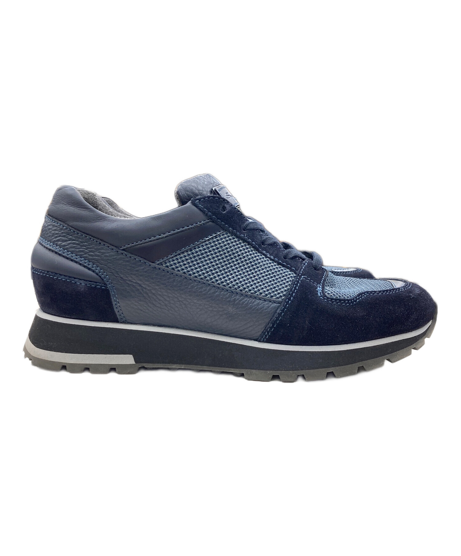中古・古着通販】Santoni (サントーニ) スウェードスニーカー ネイビー 