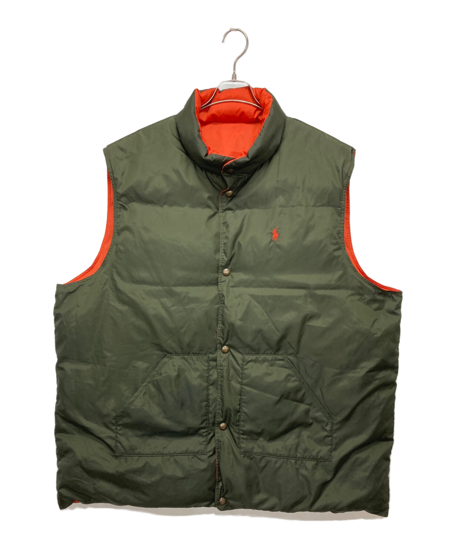 POLORALPHLAUREN ラルフローレン ダウンベスト リバーシブル 中古・古着通販】POLO RALPH LAUREN (ポロ・ラルフローレン