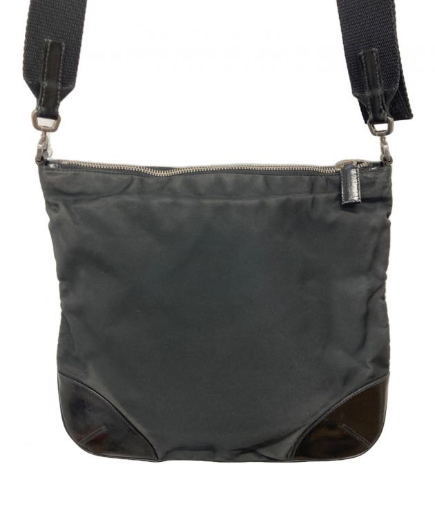 中古・古着通販】PRADA (プラダ) ナイロンショルダーバッグ ブラック