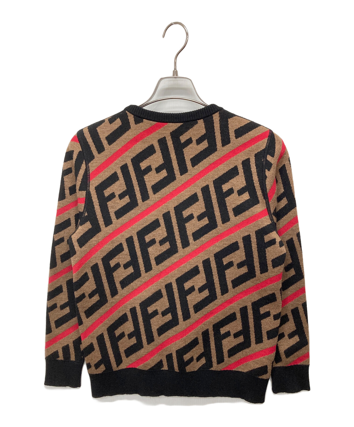 FENDI フェンディ ズッカ柄 FFロゴ ヴァージンウール ニット セーター 楽天市場】フェンディ FENDI FFモチーフ ニットセーター クルーネック