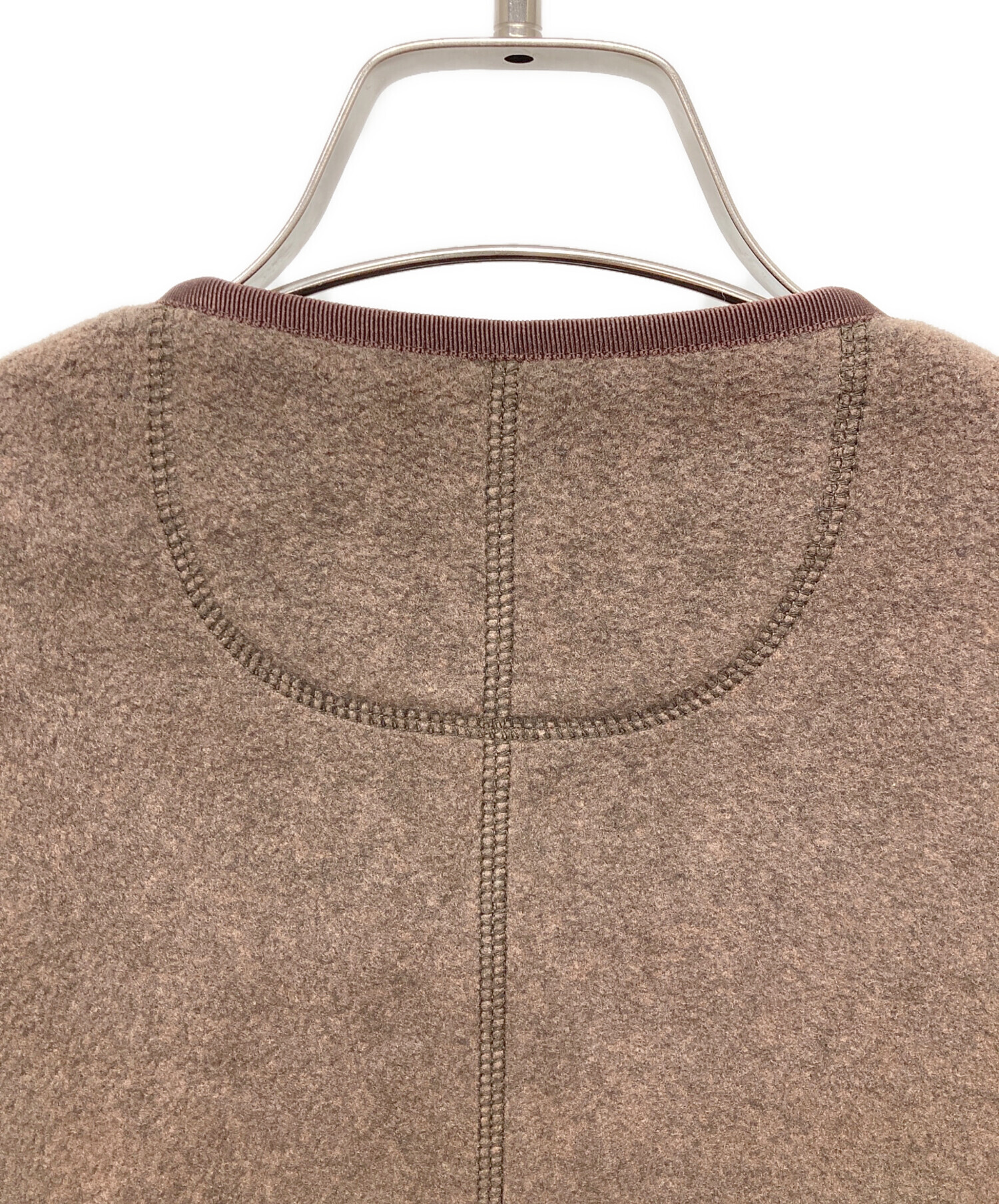 中古・古着通販】DANTON (ダントン) FLEECE COLLARLESS JACKET