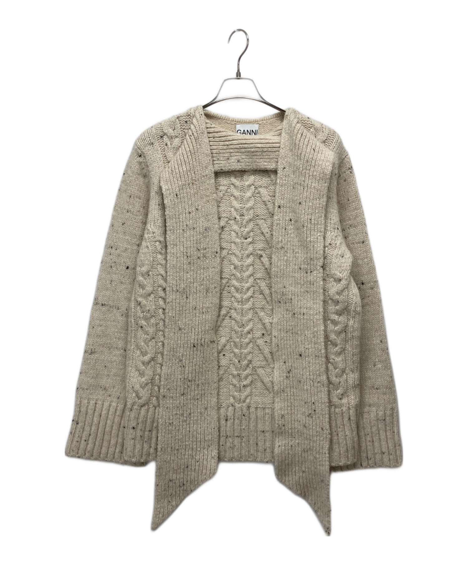 中古・古着通販】GANNI (ガニー) Cable Knit/マフラーデザインニット