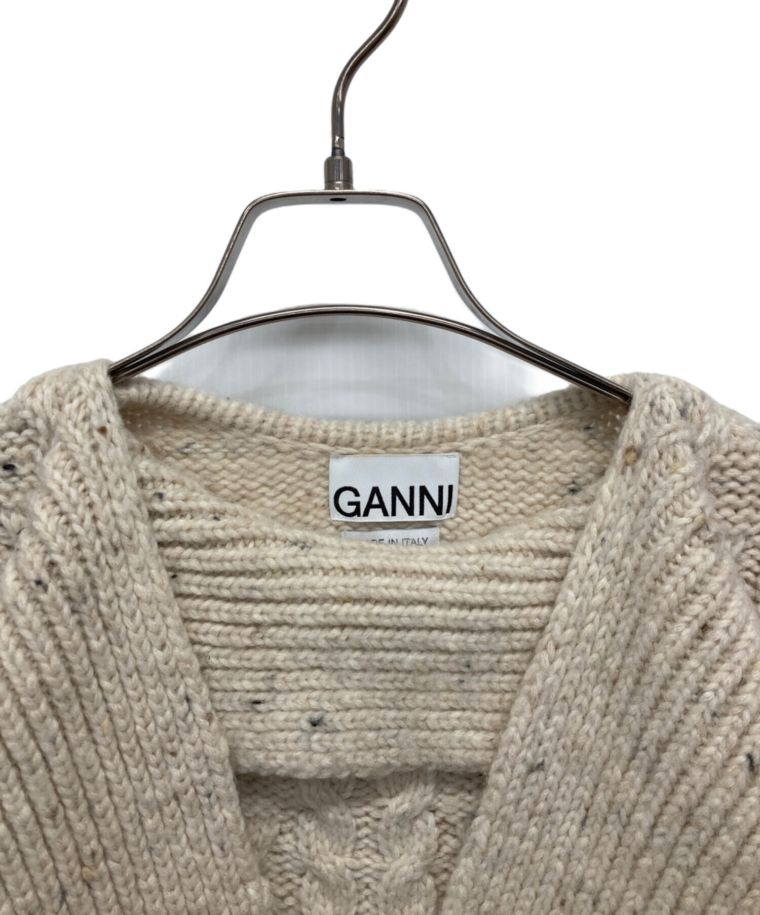 中古・古着通販】GANNI (ガニー) Cable Knit/マフラーデザインニット