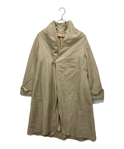 中古・古着通販】MARNI (マルニ) 着物ロングコート ベージュ サイズ:40