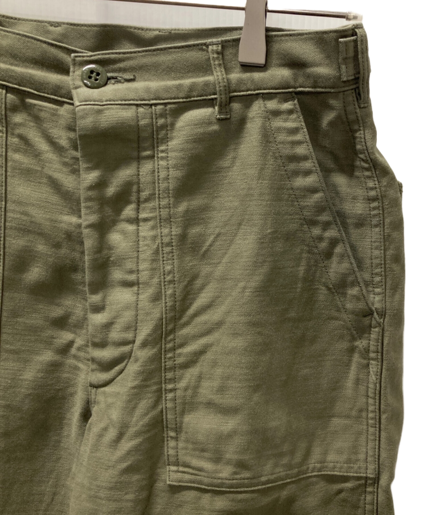 中古・古着通販】HYKE (ハイク) BACK SATIN BAKER PANTS/ベイカー