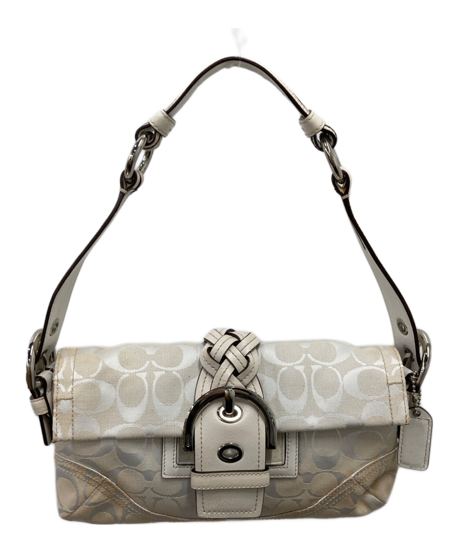 中古・古着通販】COACH (コーチ) シグネチャーワンショルダーバッグ