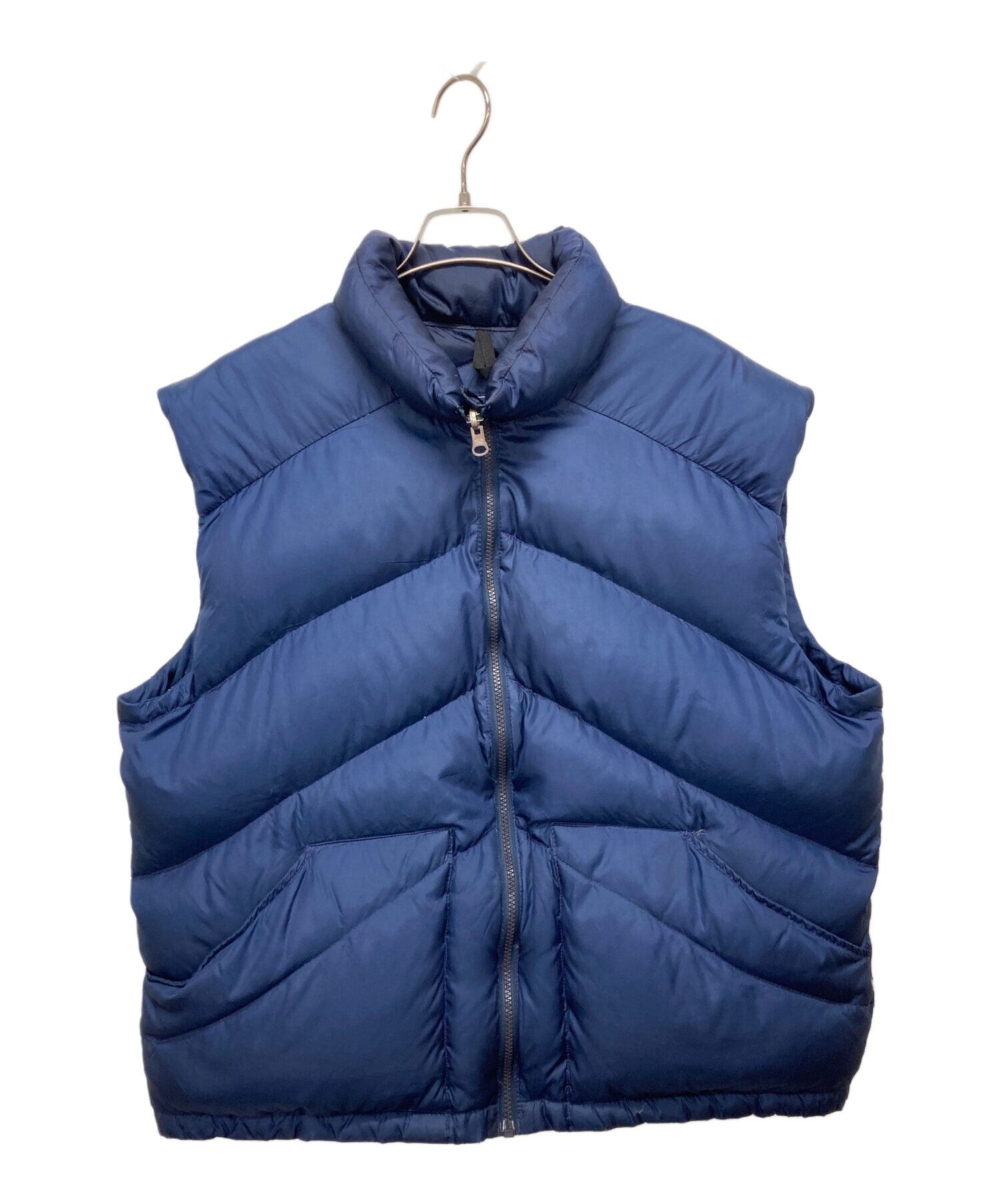 ノースフェイス ネイビー ダウンベスト M THE NORTH FACE フード付