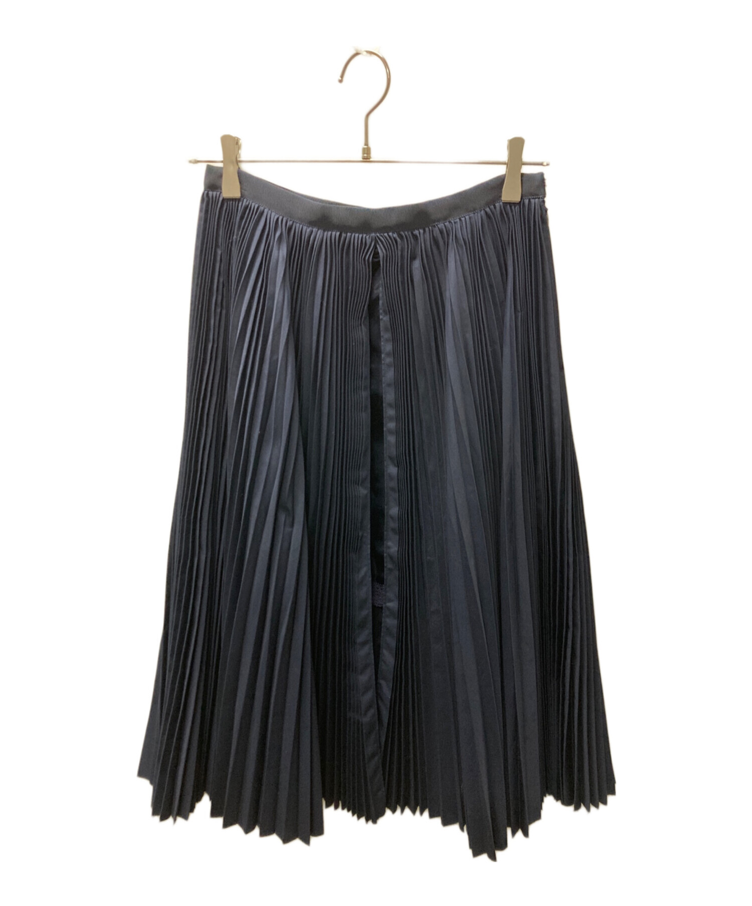 中古・古着通販】sacai (サカイ) プリーツスカート ネイビー サイズ:1