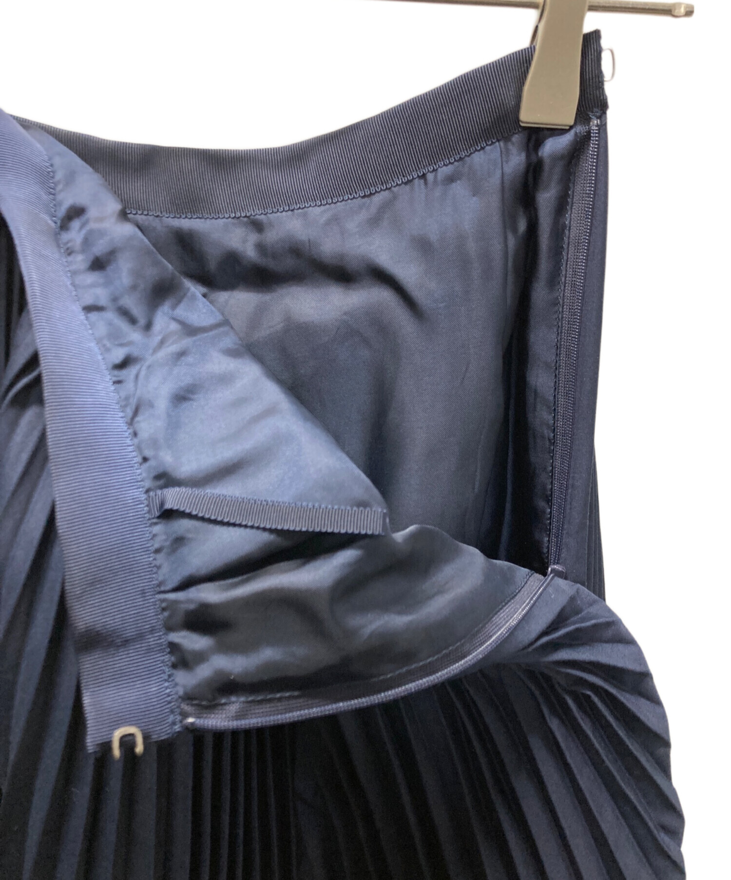 中古・古着通販】sacai (サカイ) プリーツスカート ネイビー サイズ:1