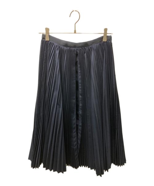 中古・古着通販】sacai (サカイ) プリーツスカート ネイビー サイズ:1