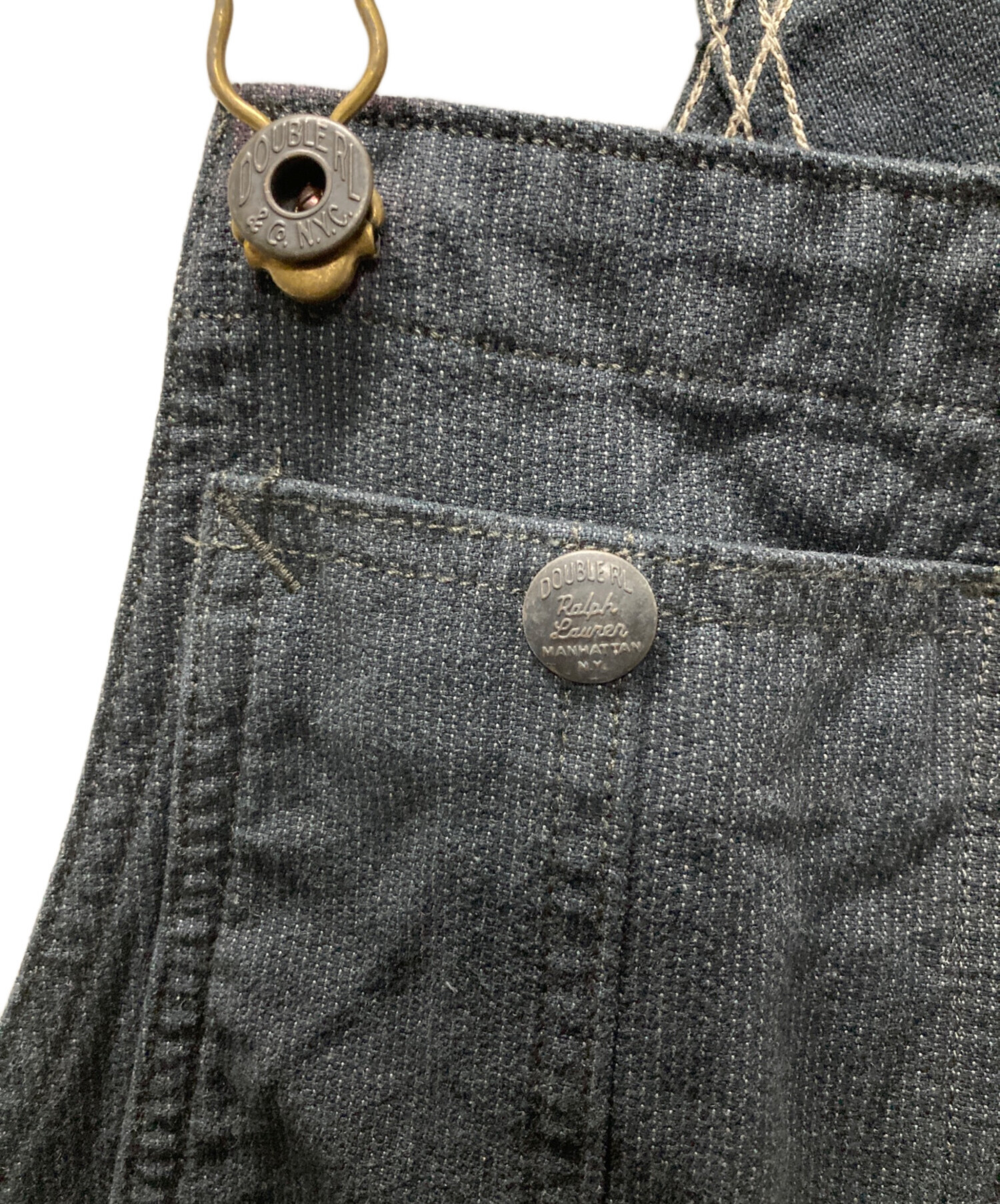 中古・古着通販】RRL (ダブルアールエル) コットンオーバーオール