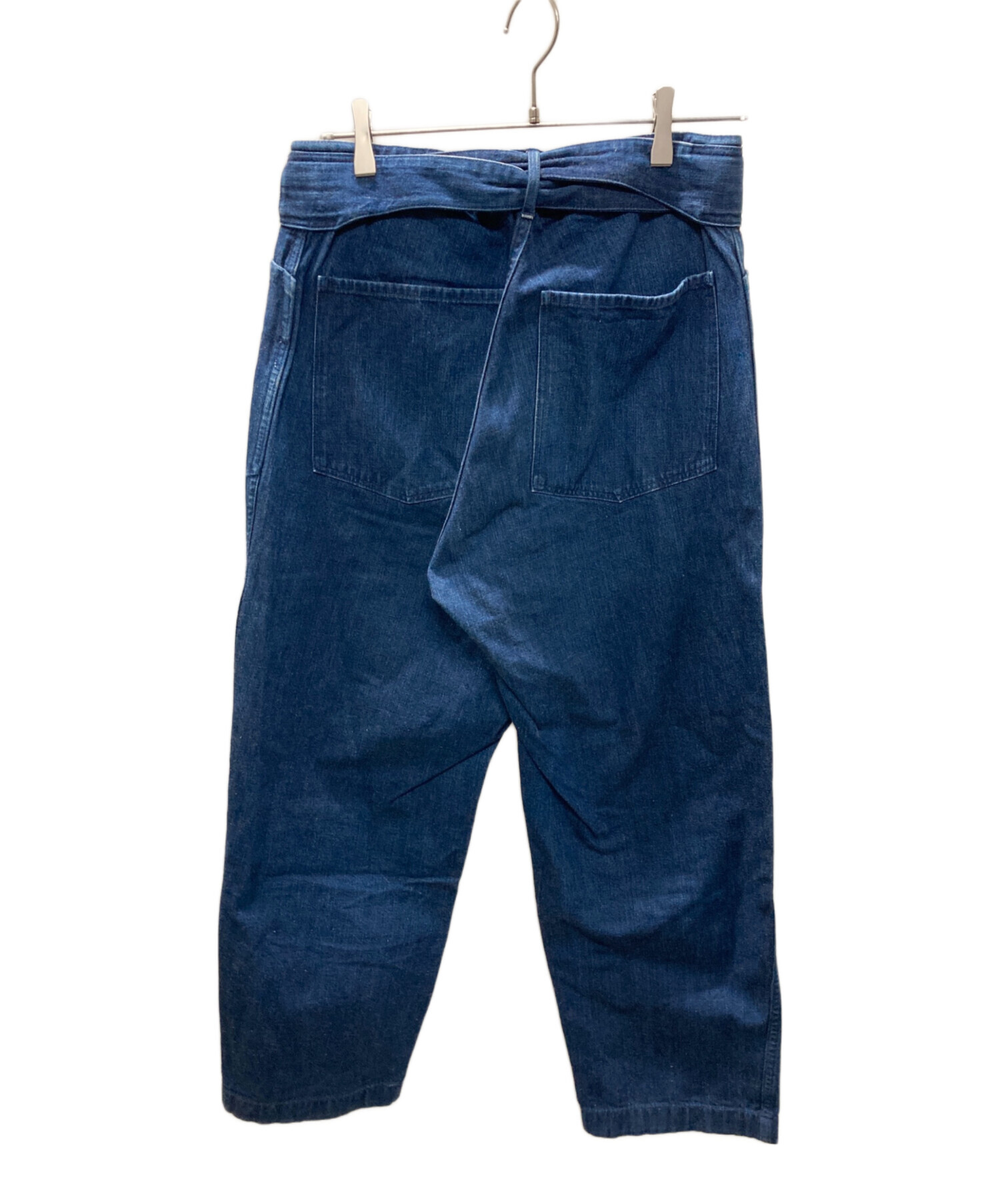 中古・古着通販】COMOLI (コモリ) BELTED DENIM PANTS /デニムパンツ