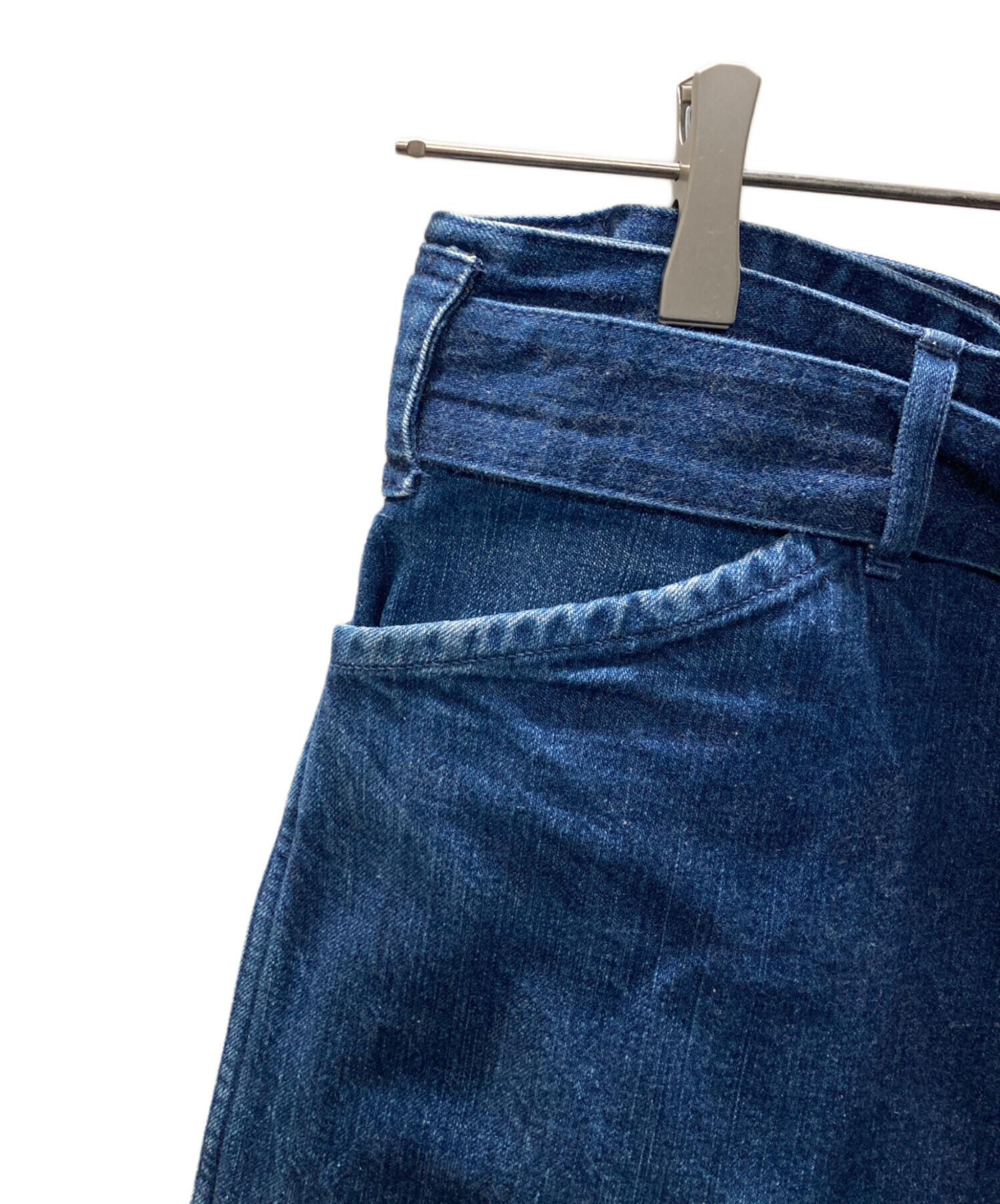中古・古着通販】COMOLI (コモリ) BELTED DENIM PANTS /デニムパンツ