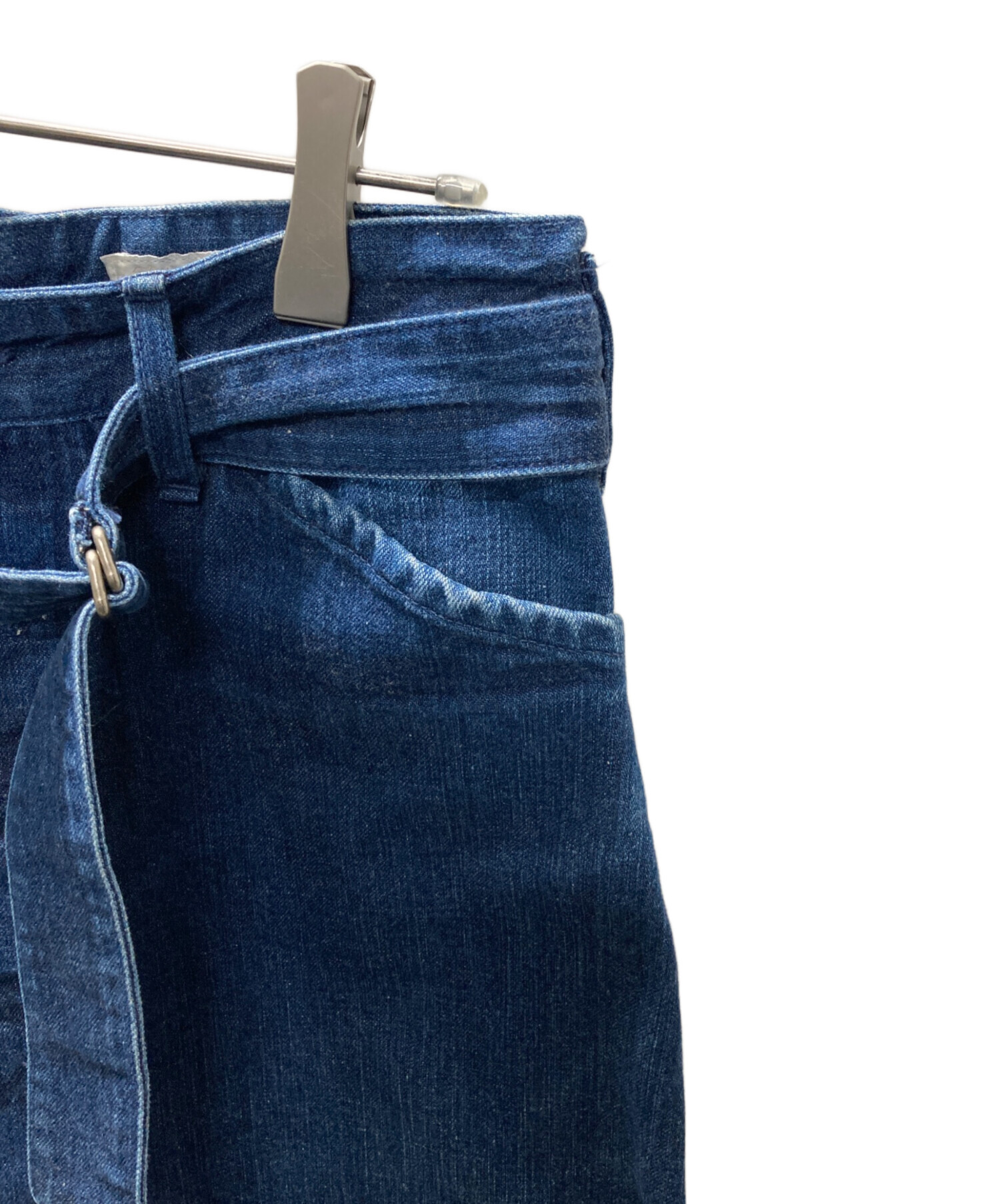 中古・古着通販】COMOLI (コモリ) BELTED DENIM PANTS /デニムパンツ