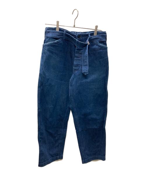 中古・古着通販】COMOLI (コモリ) BELTED DENIM PANTS /デニムパンツ