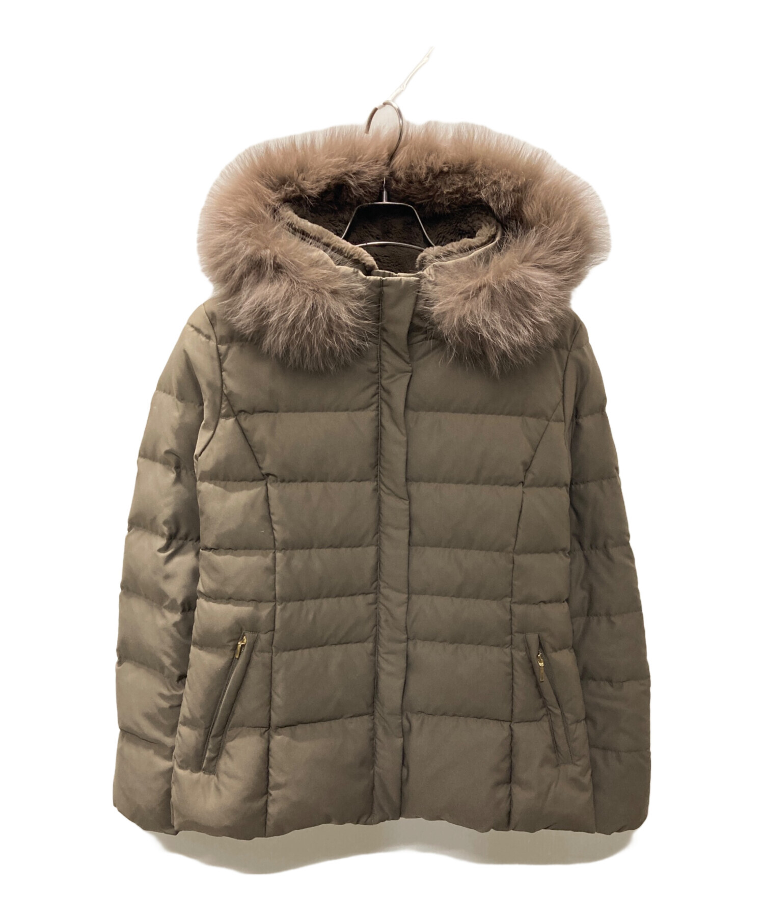 インディヴィ INDIVI ファー付きショート丈ダウンジャケット y2k インディヴィ INDIVI 【リニューアル！／マルチWAY／フォックスファー