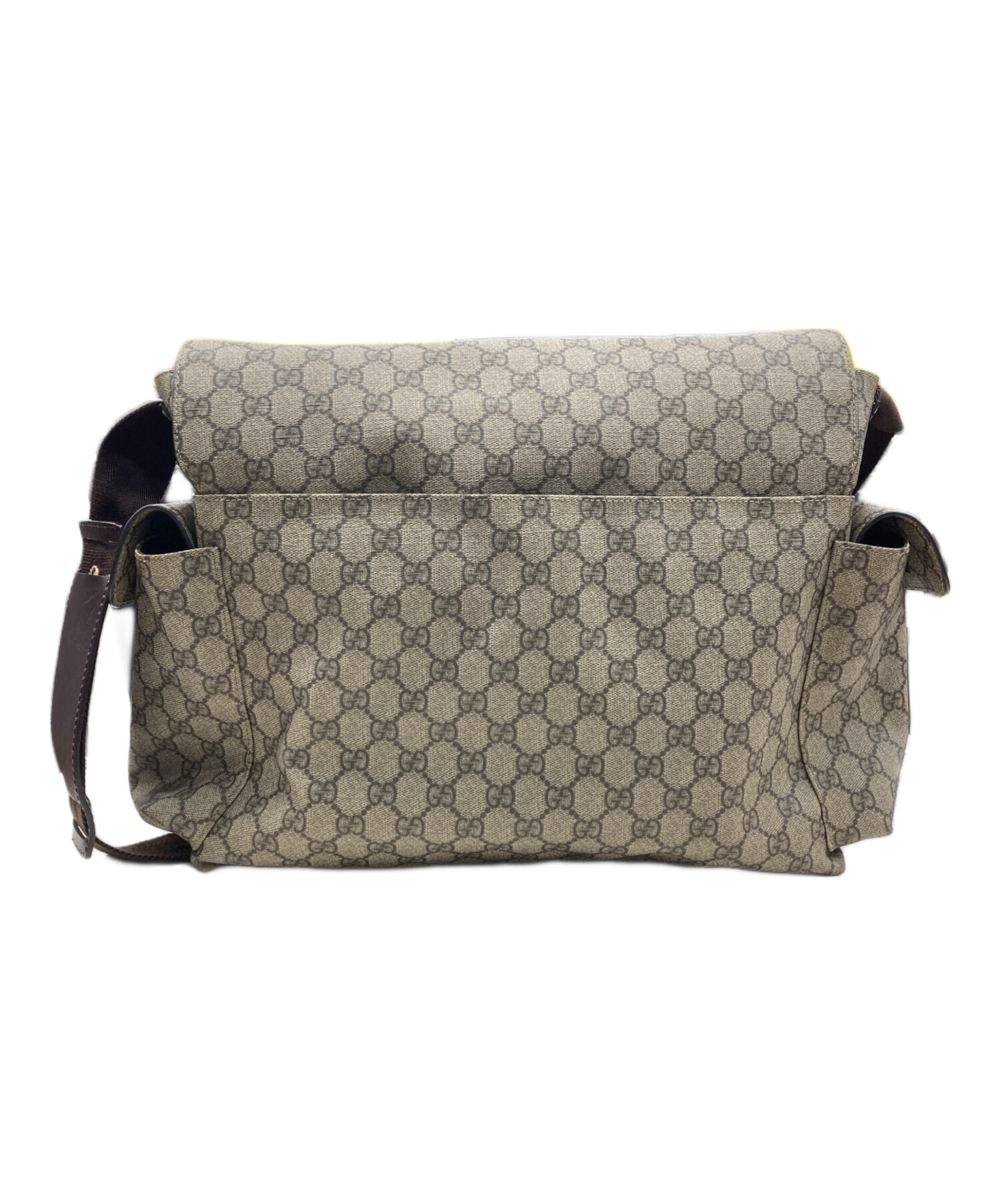 ラ*ア様 値下げ！極稀少！GUCCI ベージュ GGパターン マザーズバッグ 中古・古着通販】GUCCI (グッチ) GG総柄マザーズバッグ/ショルダー