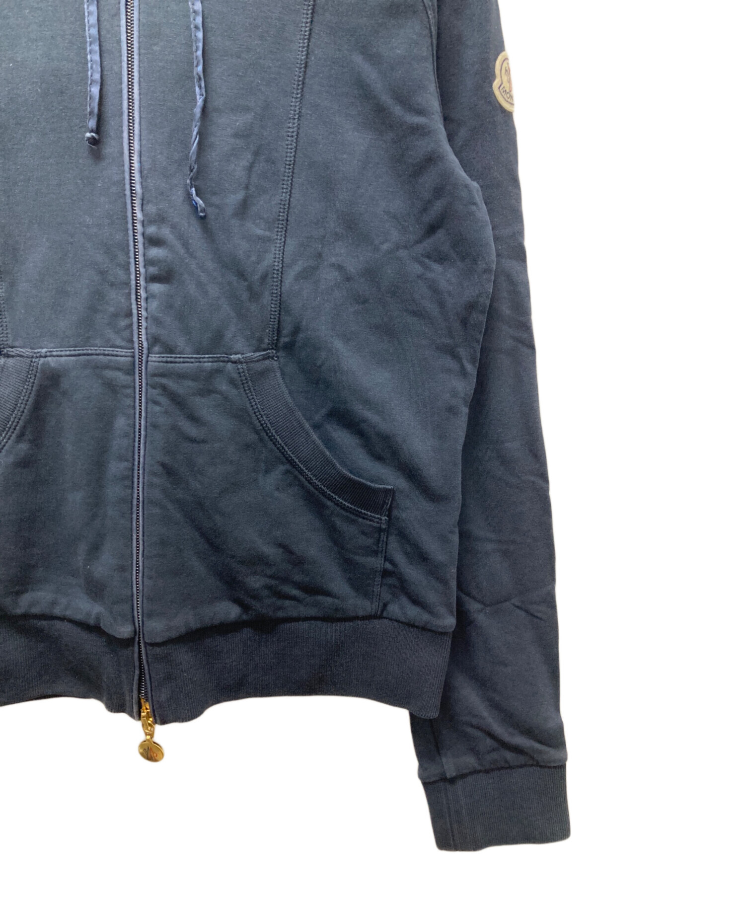 中古・古着通販】MONCLER (モンクレール) ジップパーカー ネイビー
