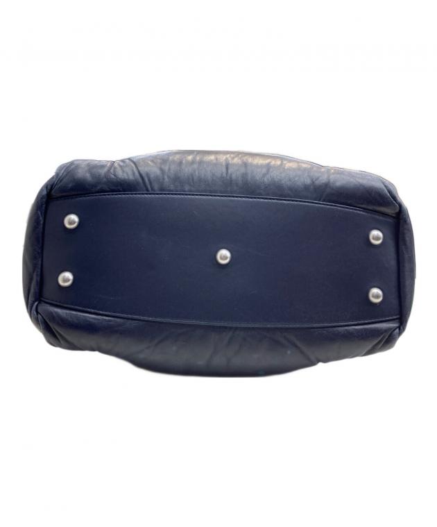 maison margiela 2 wayネイビー レザー バッグ ジッパー付き 中古・古着通販】Maison Margiela (メゾンマルジェラ) 2Way Glam Slam