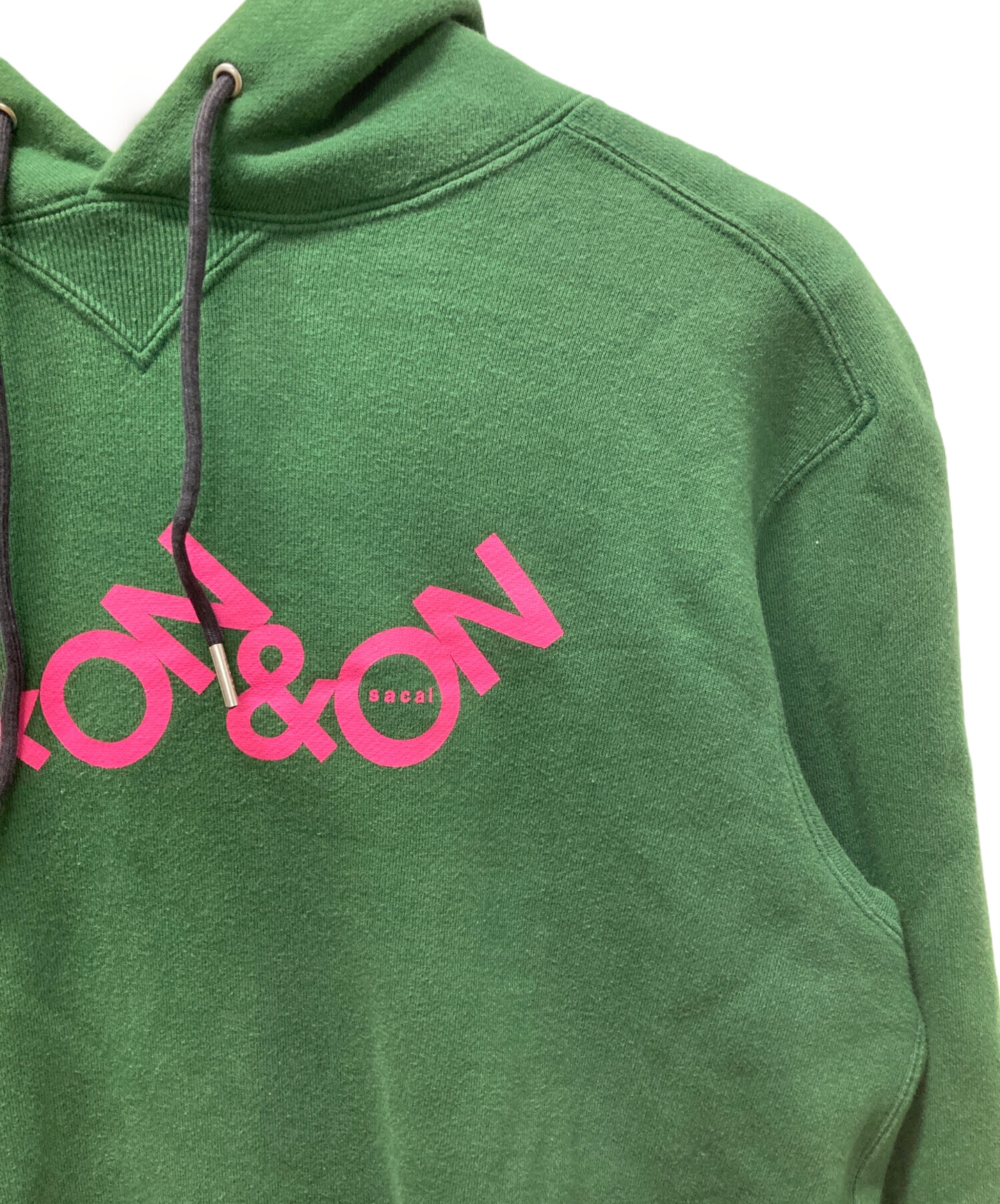 中古・古着通販】sacai (サカイ) On＆On＆On Print Hoodi グリーン 