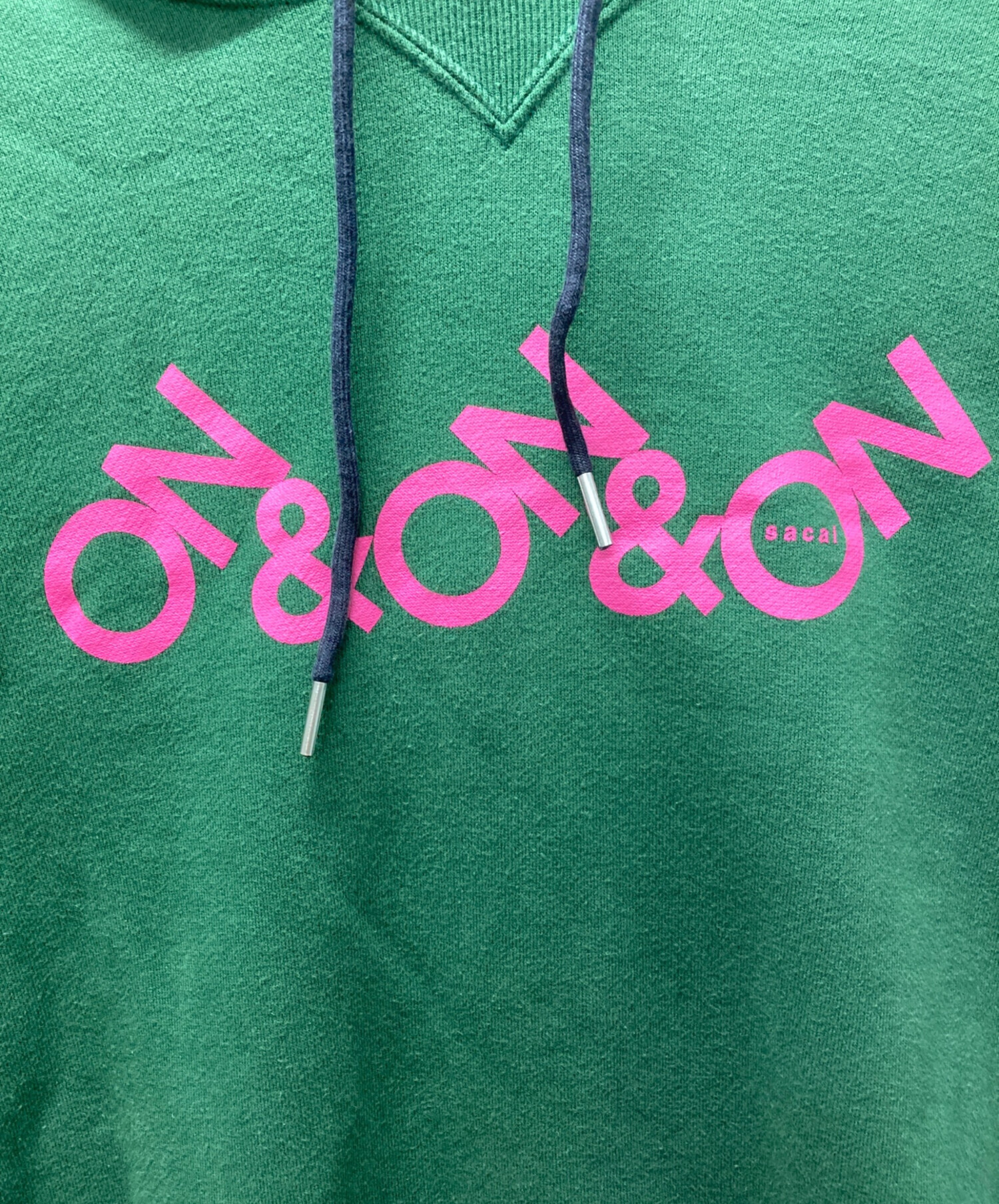 中古・古着通販】sacai (サカイ) On＆On＆On Print Hoodi グリーン 