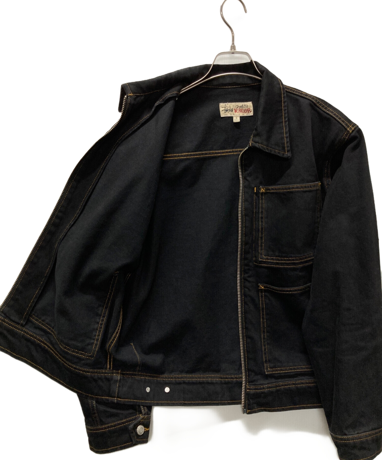 中古・古着通販】stussy (ステューシー) Denim Zip Work Jacket