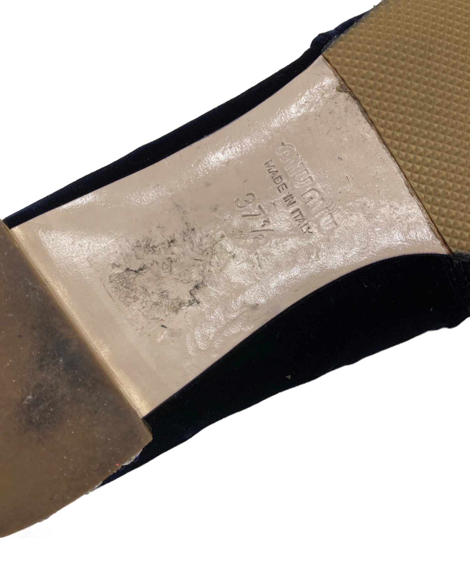 中古・古着通販】MIU MIU (ミュウミュウ) 刺繍ベロアオペラシューズ