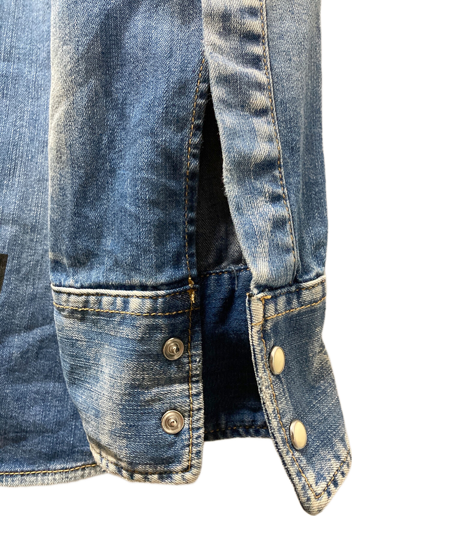 中古・古着通販】DSQUARED2 (ディースクエアード) パッチデニムシャツ