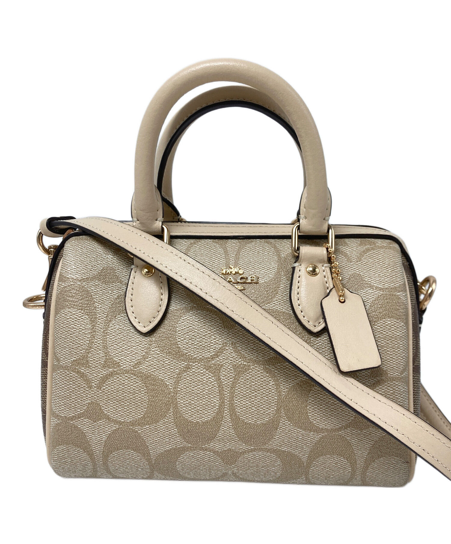 中古・古着通販】COACH (コーチ) ミニ ローアン サッチェル・ブロック