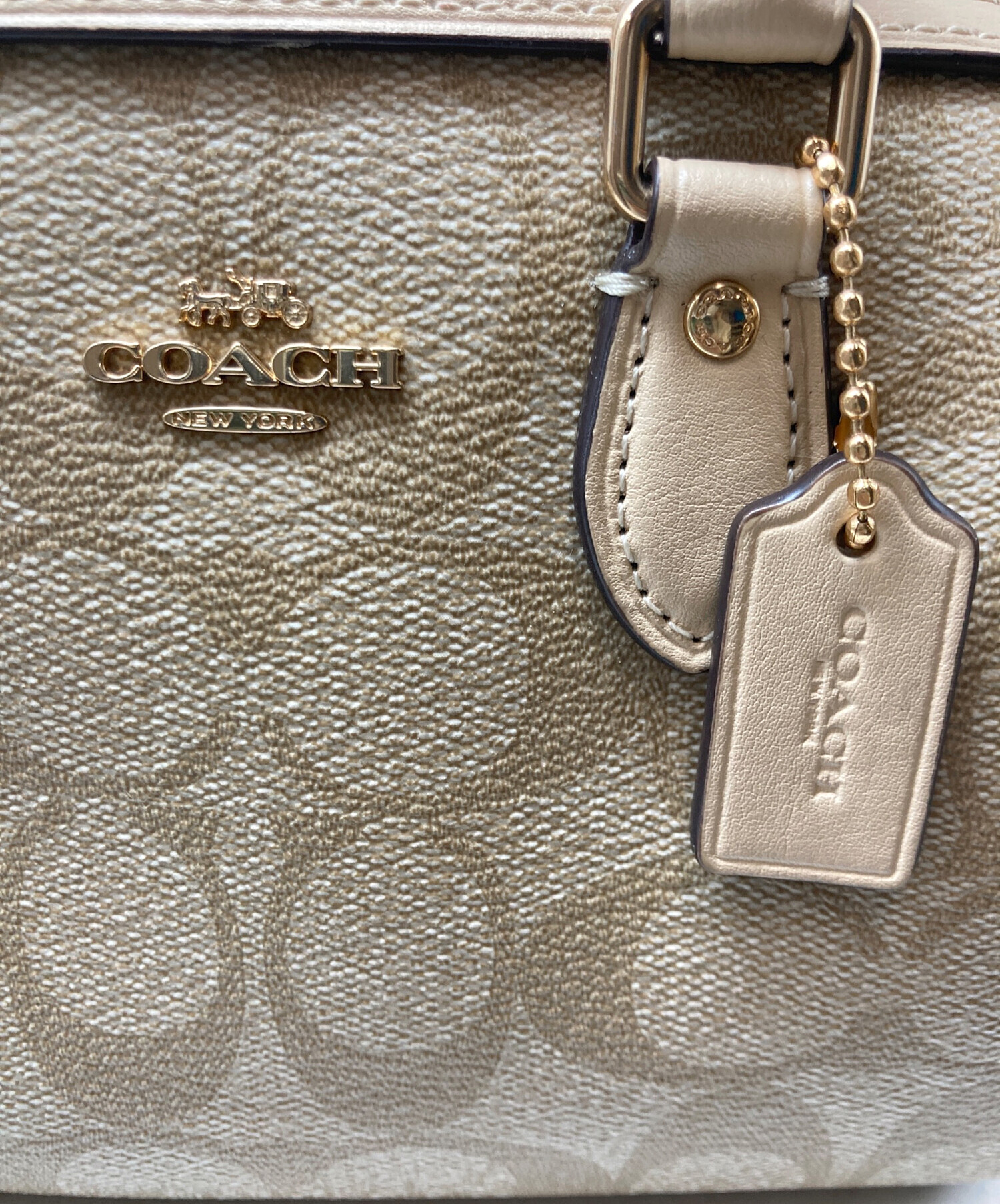 中古・古着通販】COACH (コーチ) ミニ ローアン サッチェル・ブロック 