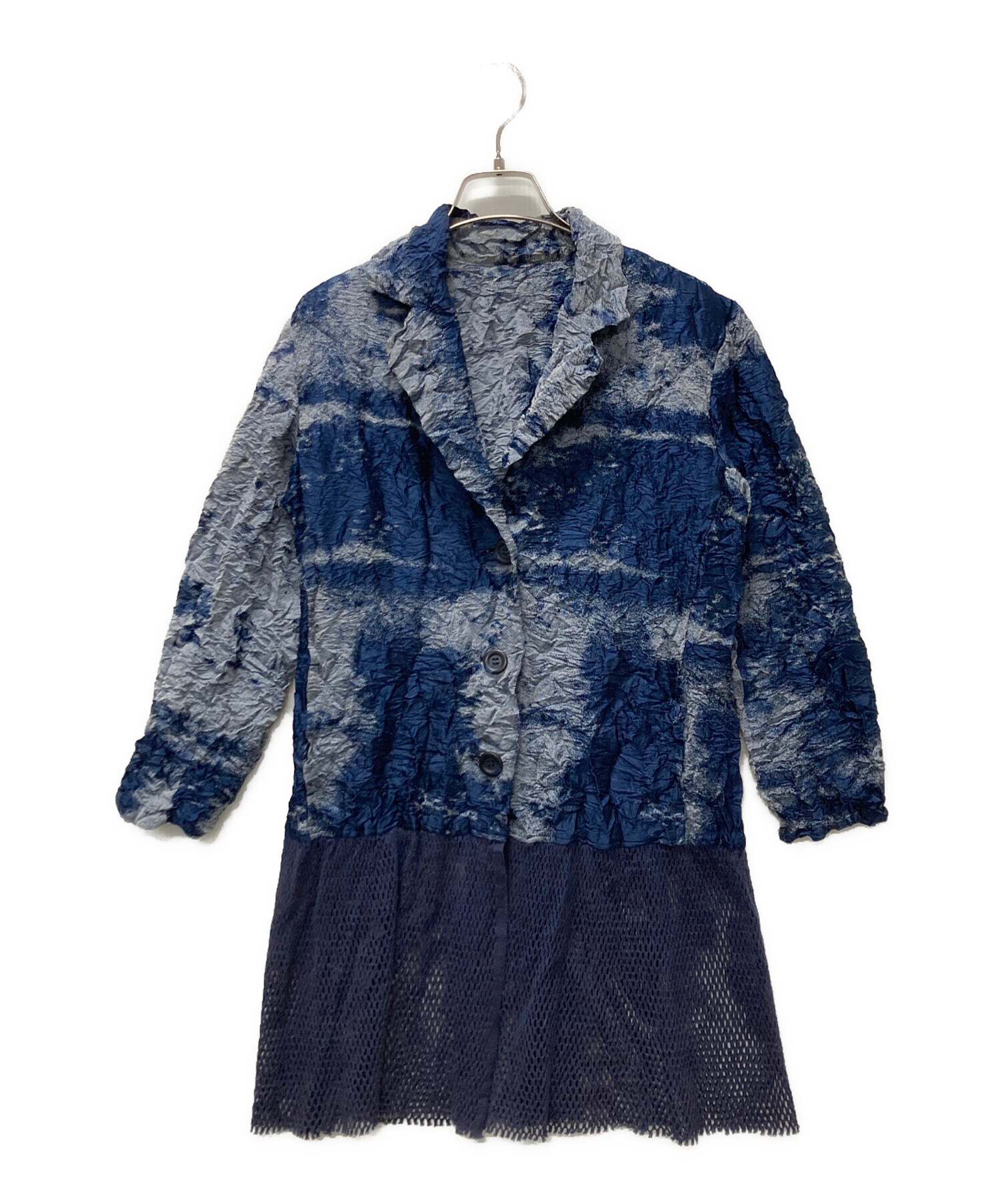 中古・古着通販】ISSEY MIYAKE (イッセイミヤケ) メッシュ切替コットン 