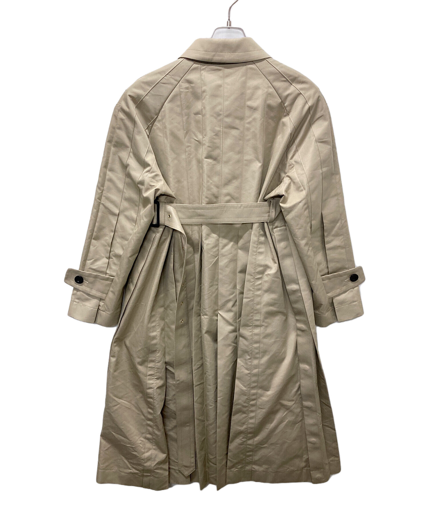 中古・古着通販】sacai (サカイ) プリーツステンカラーチコート 
