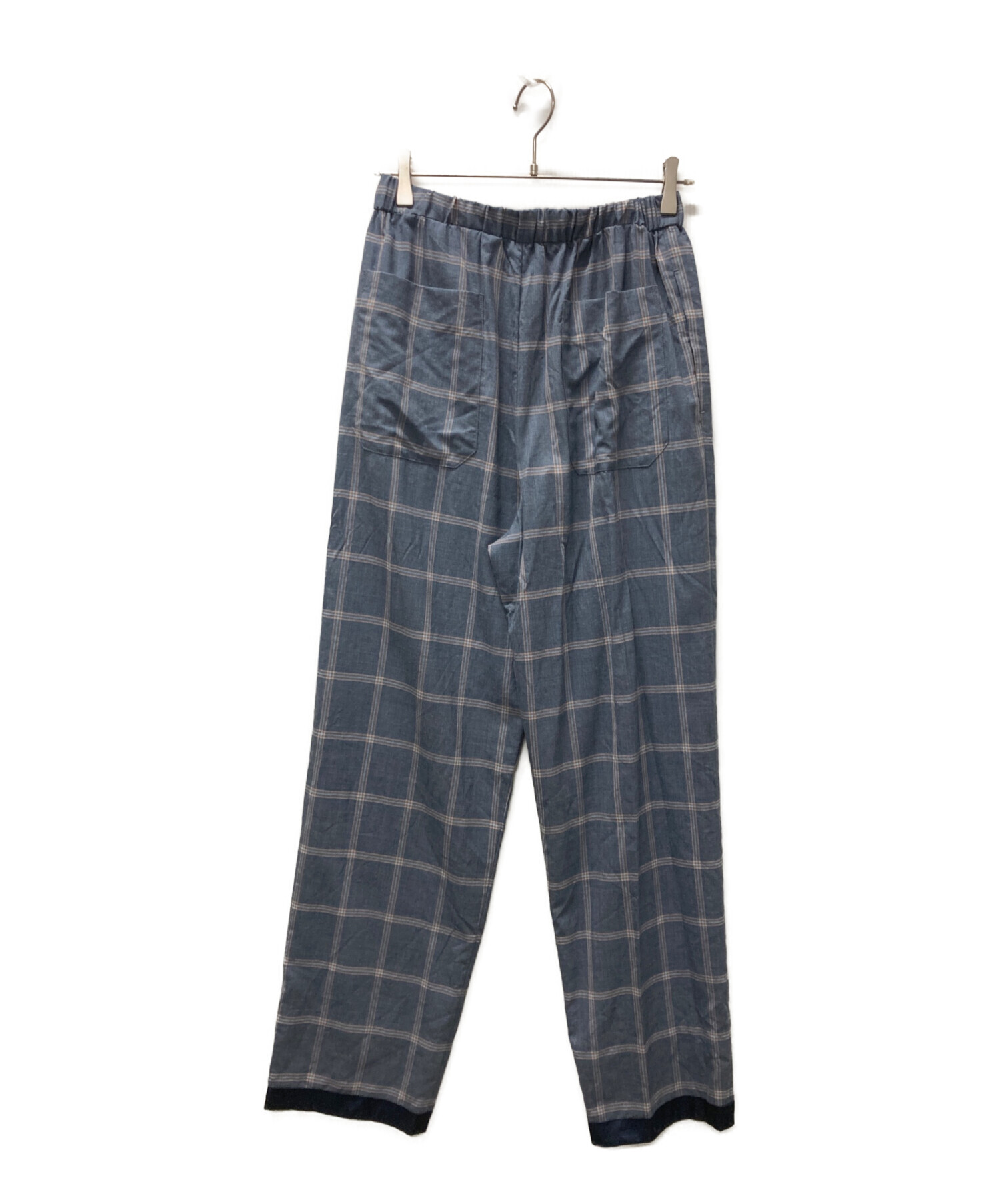BLAMINK バタフライ パンツ 36 中古・古着通販】BLAMINK (ブラミンク) イージーチェックパンツ