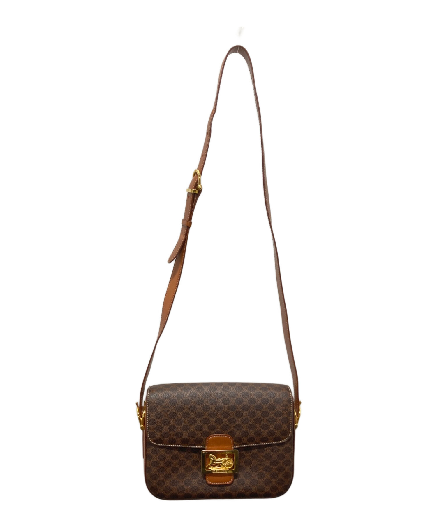 中古・古着通販】CELINE (セリーヌ) 馬車金具ショルダーバッグ 